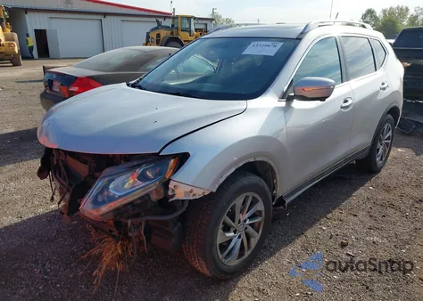 2015 Nissan Rogue Sl из США, поврежденный, VIN 5N1AT2MV1FC826436